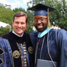 Dr. Blackburn and graduate
