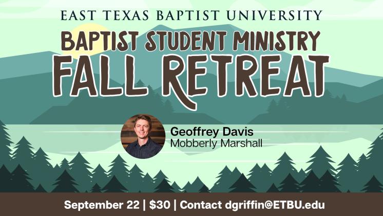 BSM Fall Retreat promotional graphic