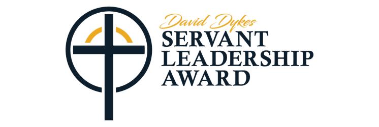 David Dykes Servant Leadership Award navy and gold logo 