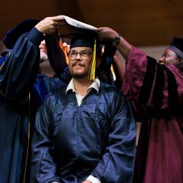 Graduate Student being hooded
