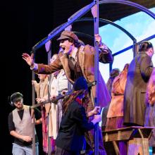 ETBU students dancing in the production of Anastasia.