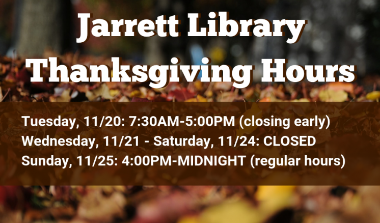 Thanksgiving Hours