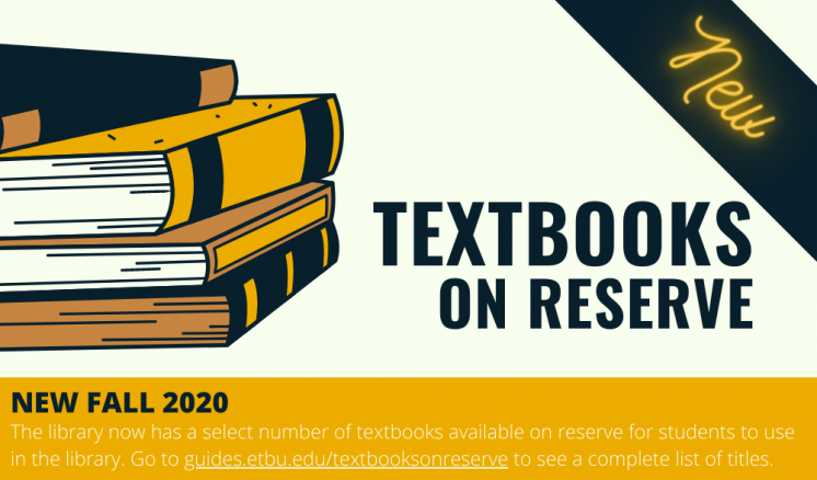 Textbooks on Reserve Textbooks on Reserve