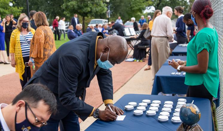 ETBU blesses the foundation of the Great Commission Center and Fred Hale School of Business