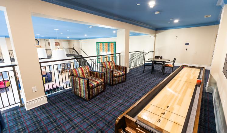 Image of interior dorm lobby 
