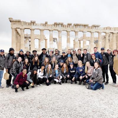 East Texas Baptist Cross Country and Track Teams serve in Greece