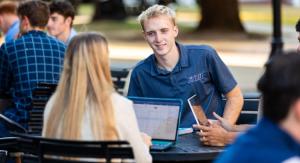 A smiling student