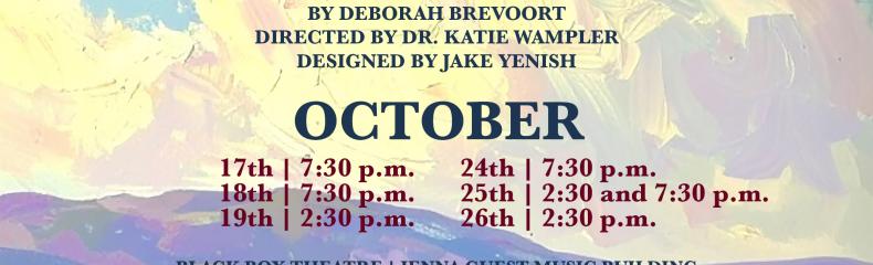 An infographic featuring "The WOmen of Lockerbie" theatre play